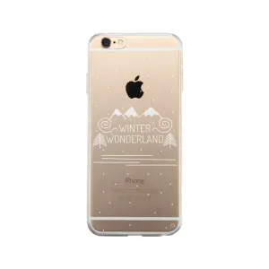 Winter Wonderland Clear Phone Case